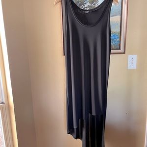DKNY Asymmetrical sleeveless black dress!